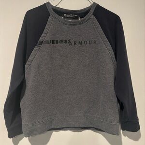 Under Armour Charcoal and Black Crewneck Sweatshirt